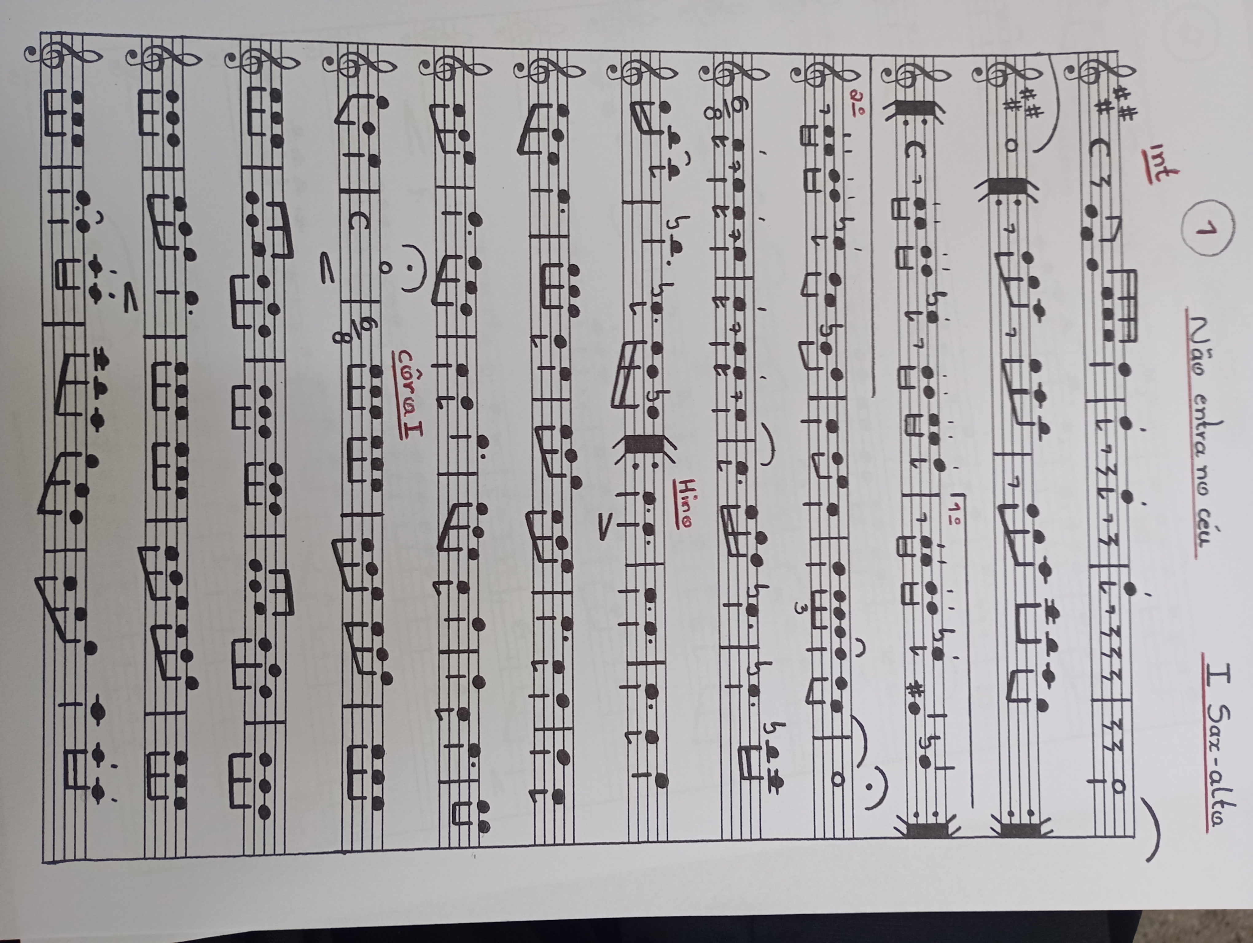 Partitura 1 Sax-Alto - Página 1