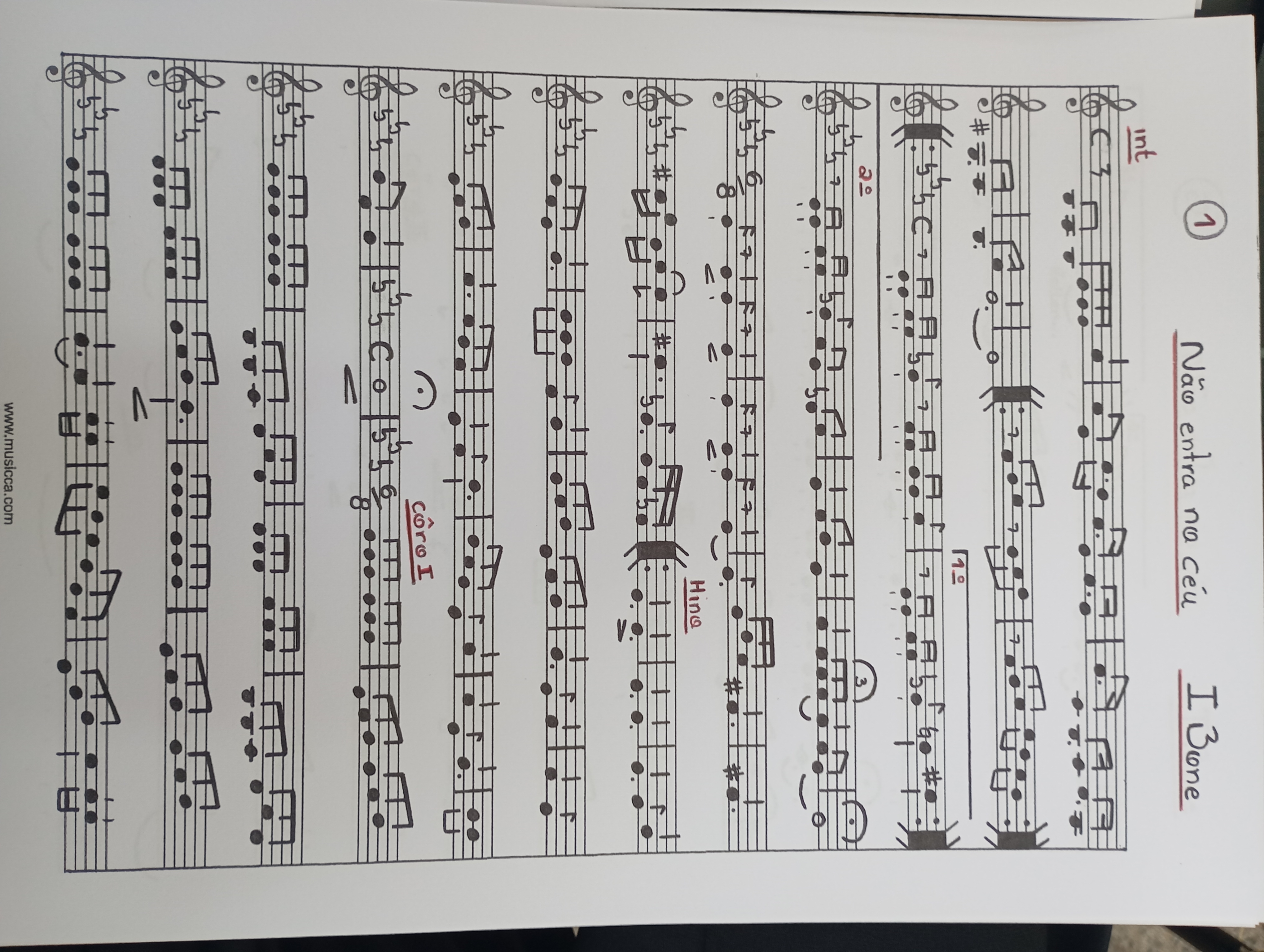 Partitura 1 Trombone - Página 1
