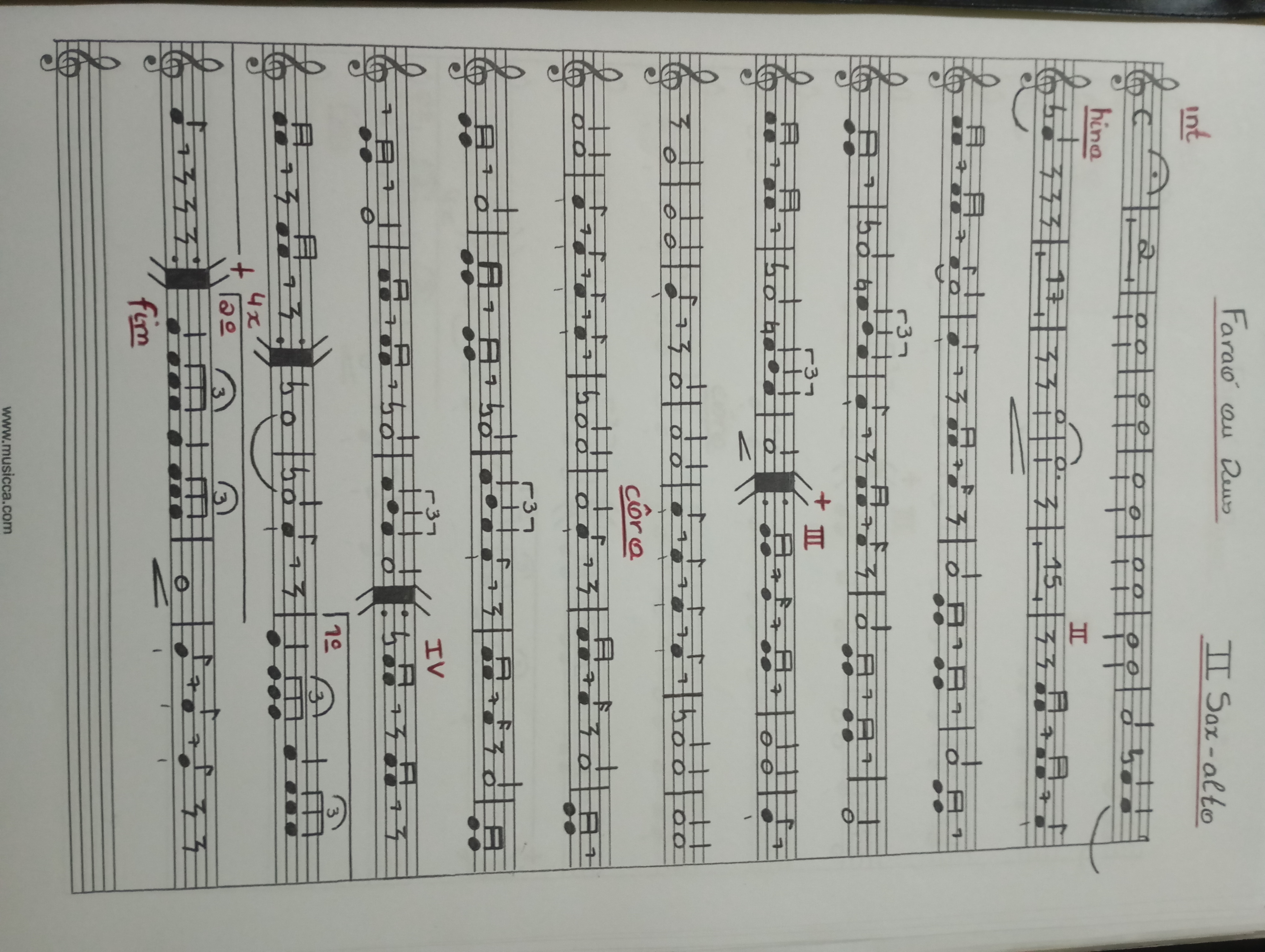 Partitura 2 Sax Alto - Página 1