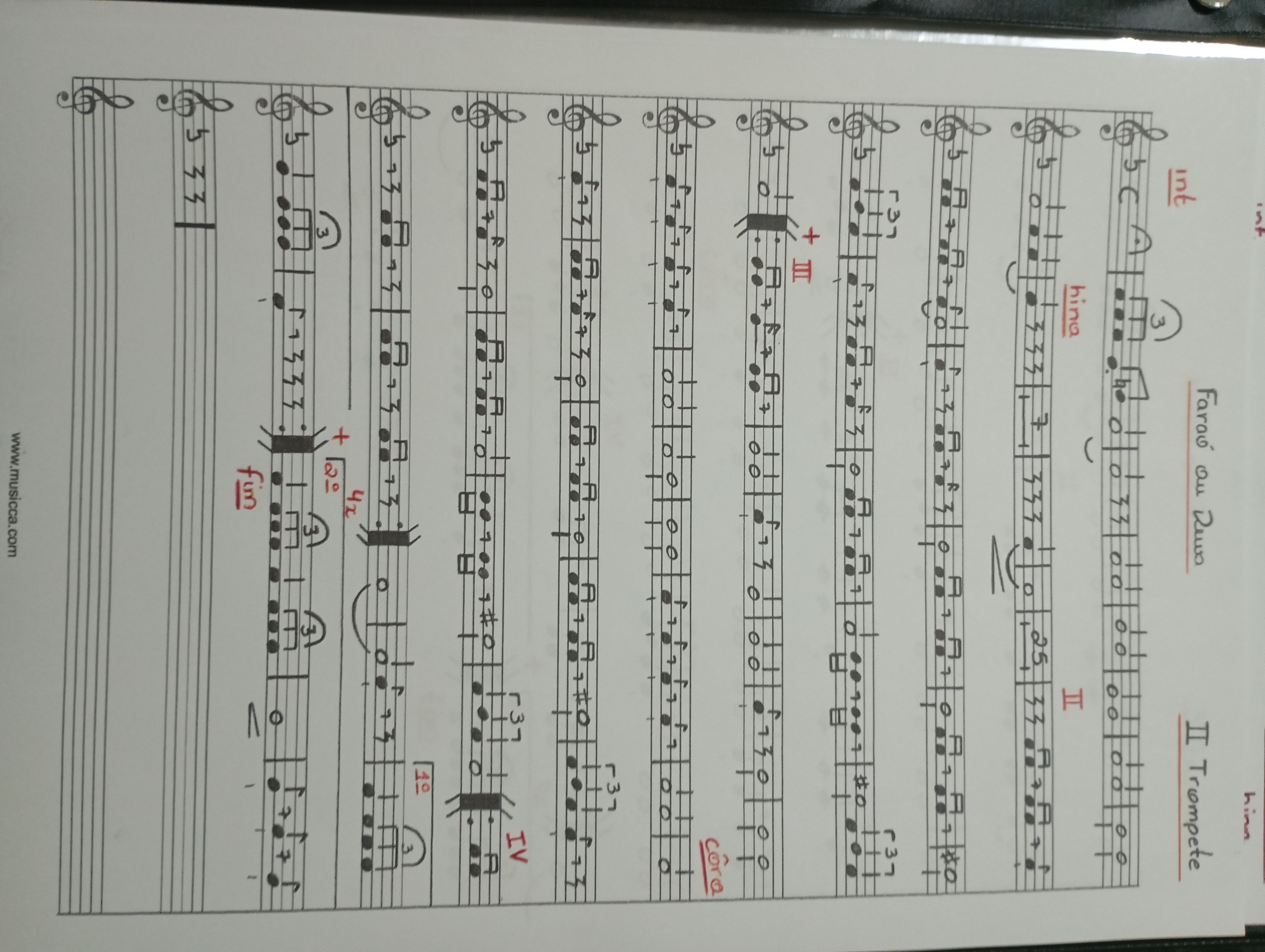 Partitura 2 Trompete - Página 1