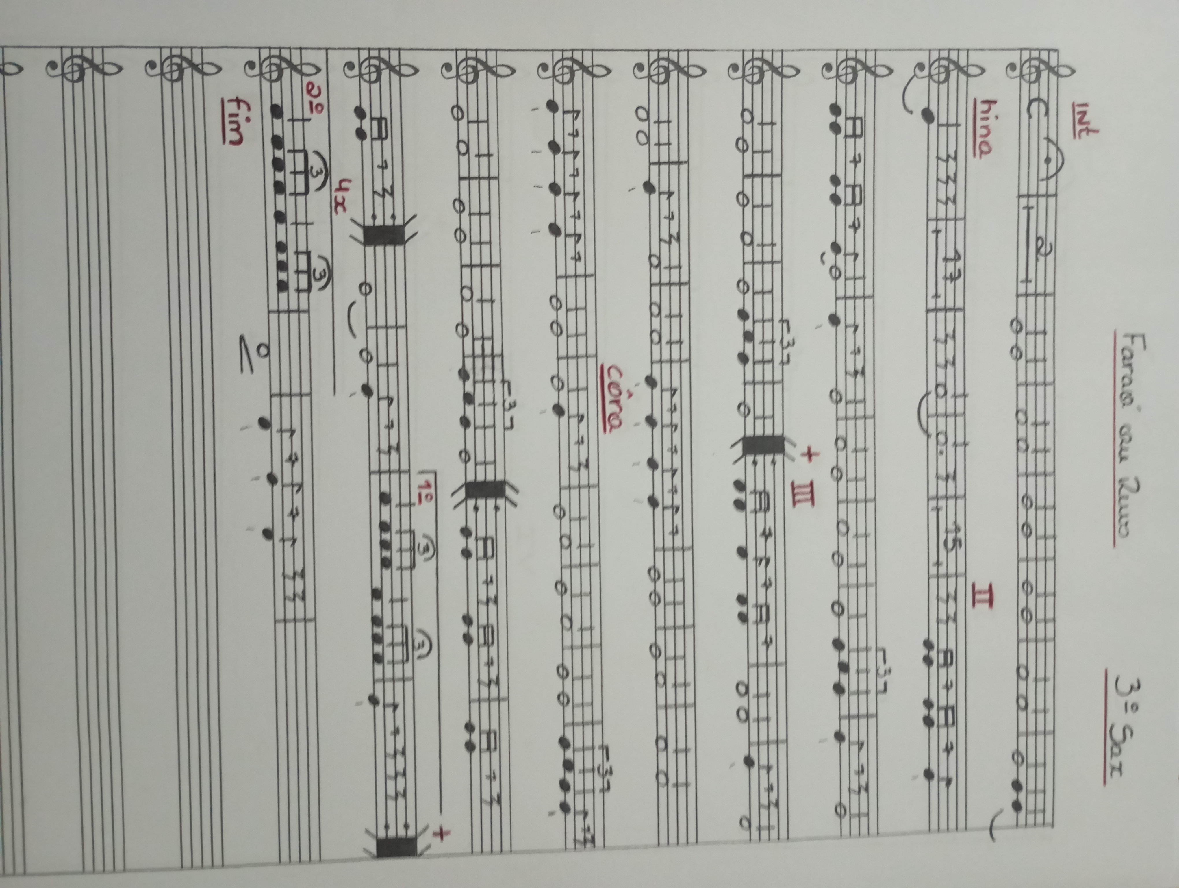 Partitura 3 Sax - Sax Horn - Página 1