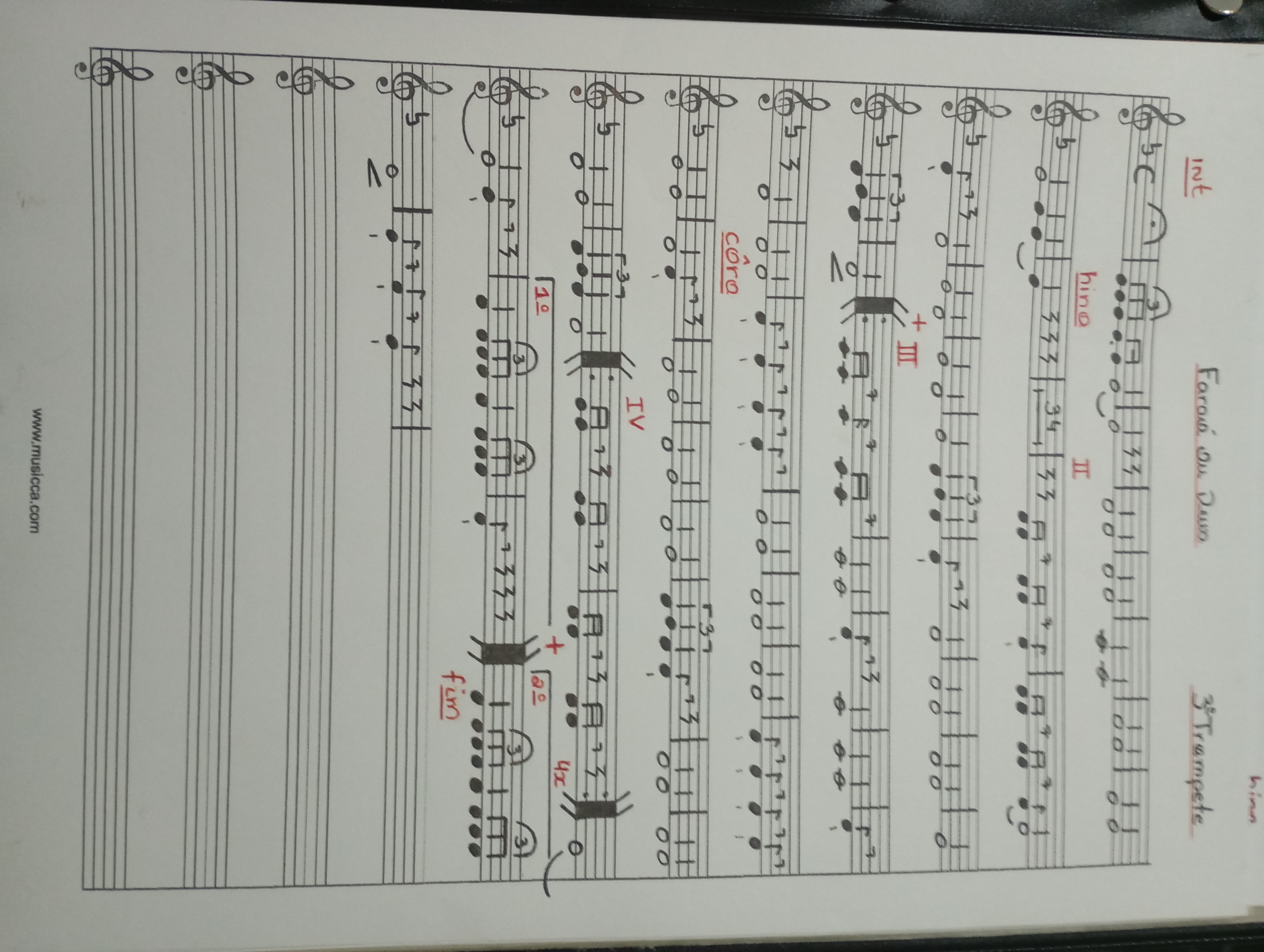 Partitura 3 Trompete - Página 1