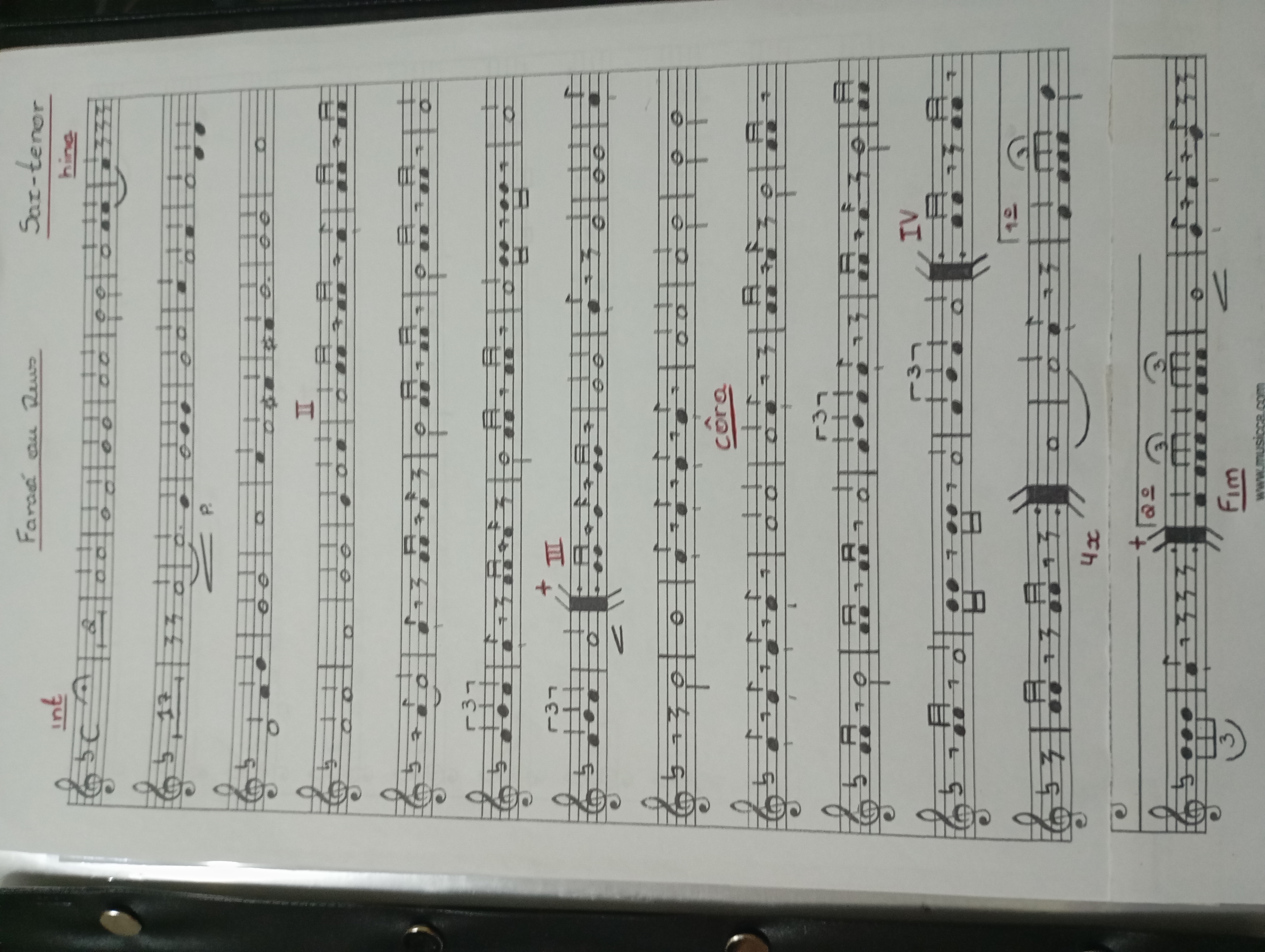 Partitura Sax-Tenor - Página 1